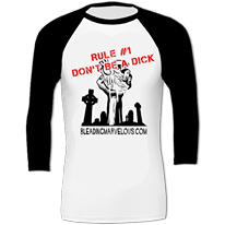 Image of Don't be a Dick Baseball/Raglan T Shirt