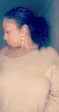 Image 3 of Kamala Pearl drop earrings 