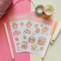 Image 2 of Strawbeary Sticker Sheet