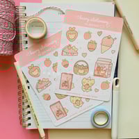 Image 3 of Strawbeary Sticker Sheet