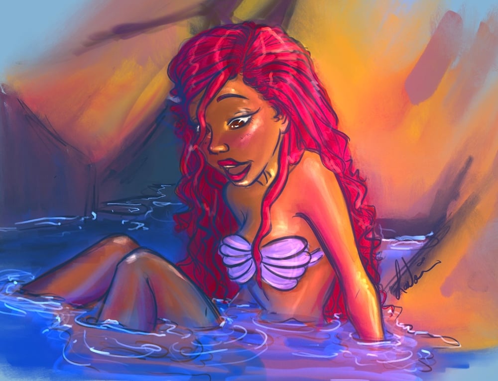 Ariel Sees Her Legs