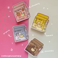 Image 1 of Flavored Milk Vinyl Stickers 