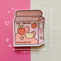 Image 2 of Flavored Milk Vinyl Stickers 
