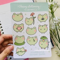 Image 3 of Froggy Pals Sticker Sheet 