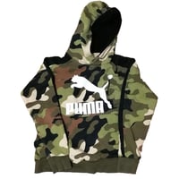 Puma camo pullover heavy blend hoodie S