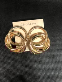Image 2 of Renata Gold Whirlwind earrings 