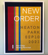 New Order Heaton Park 2021 gig poster/art print 