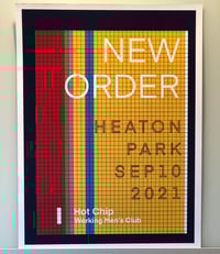 Image 1 of New Order Heaton Park 2021 gig poster/art print 