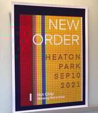Image 3 of New Order Heaton Park 2021 gig poster/art print 
