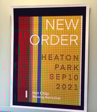 Image 2 of New Order Heaton Park 2021 gig poster/art print 