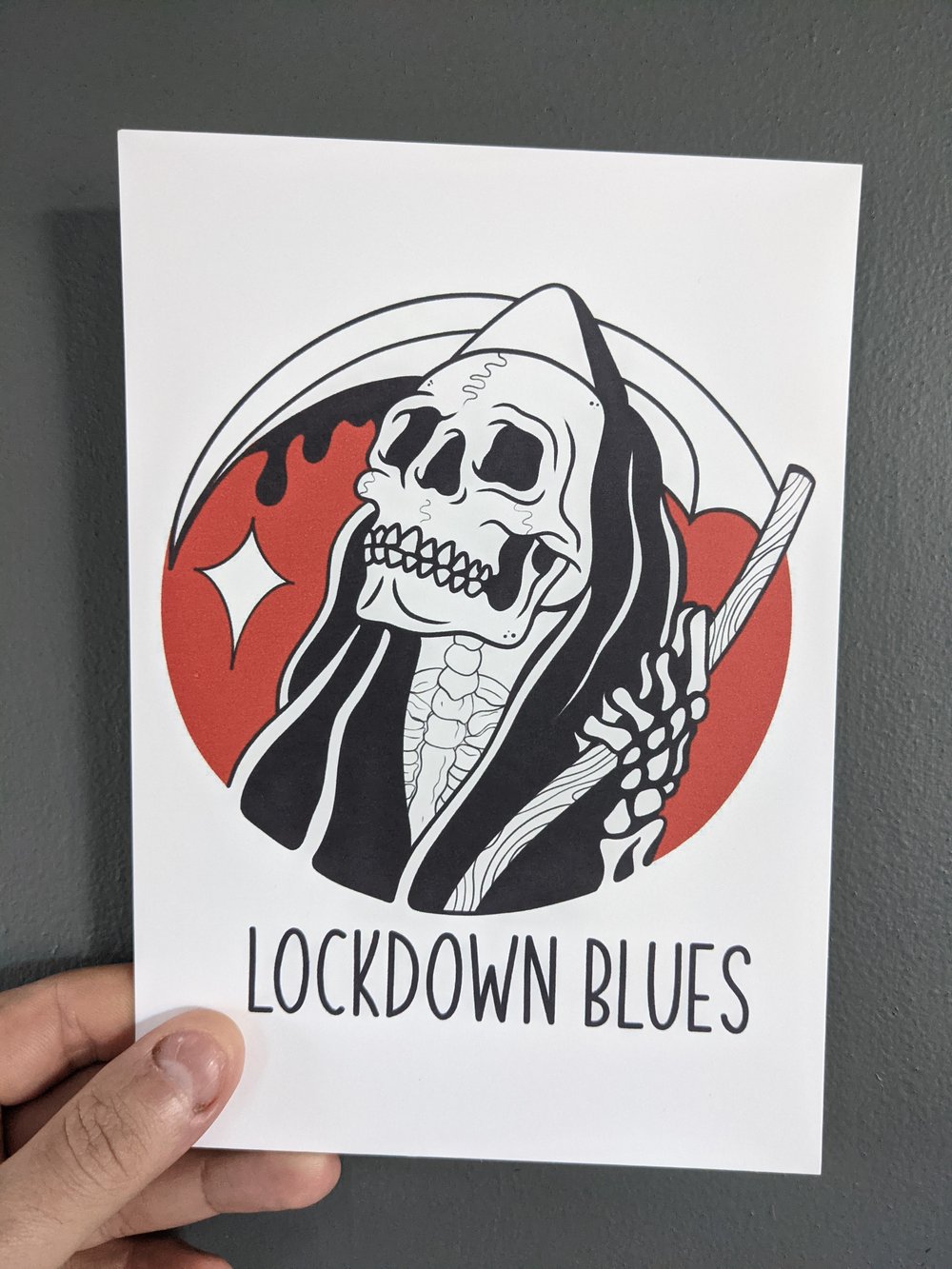 "LOCKDOWN BLUES" A5 Print