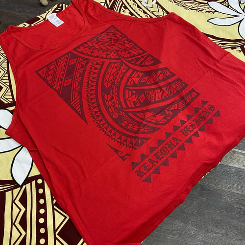 Image of 2.0 All Tribal Red Tank Top (Dark)