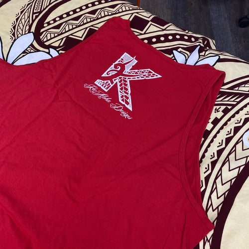 Image of 2.0 All Tribal Red Tank Top (Dark)