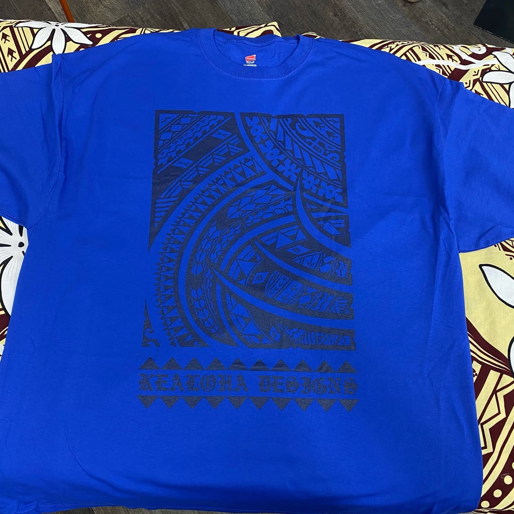 Image of 2.0 All Tribal Blue Shirt (Dark)