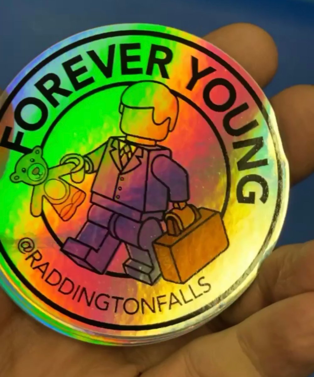 Forever Young Stickers 7 Pack - Free Shipping