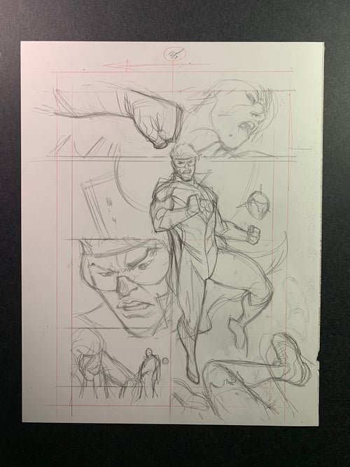 Image of GENERATIONS : SHATTERED #1 page35 original interior art