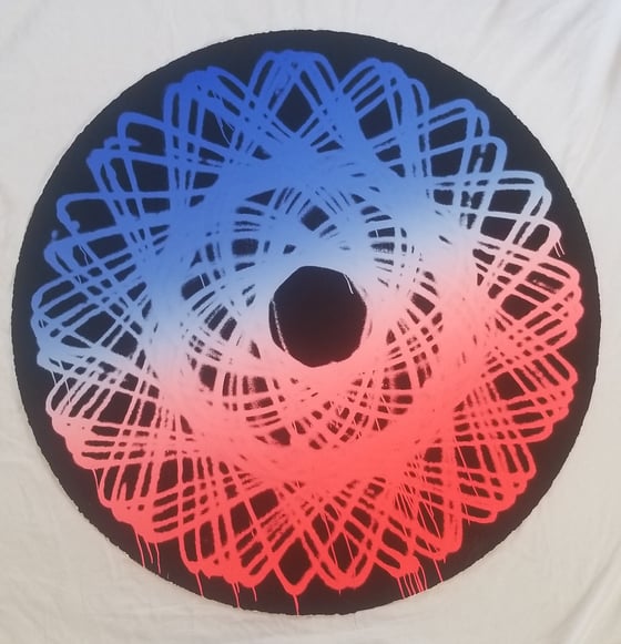 Image of Jason Revok Spirograph Screen Print Black