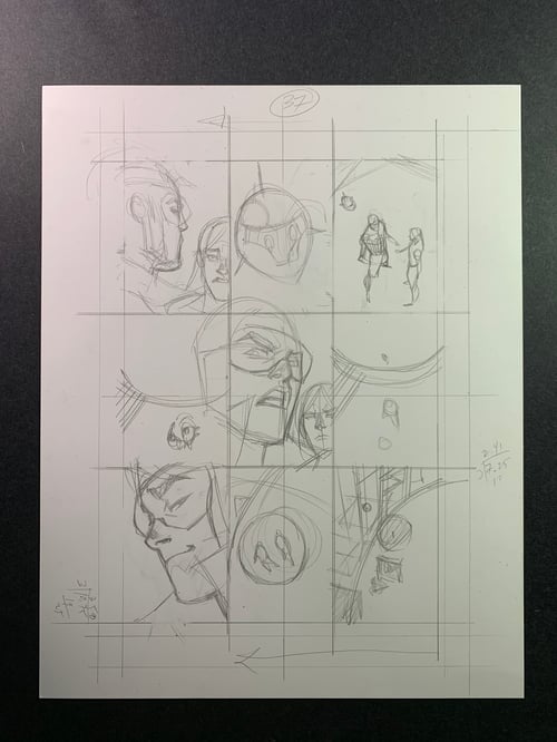 Image of GENERATIONS : SHATTERED #1 page37 original interior art