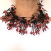 Collana Vischiosa peach-black 