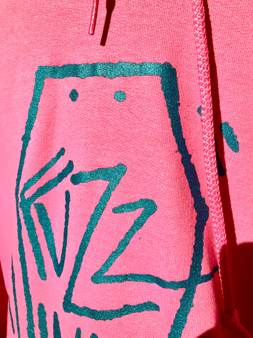 Image of Fuzz Ink. pink or mint Hoodie