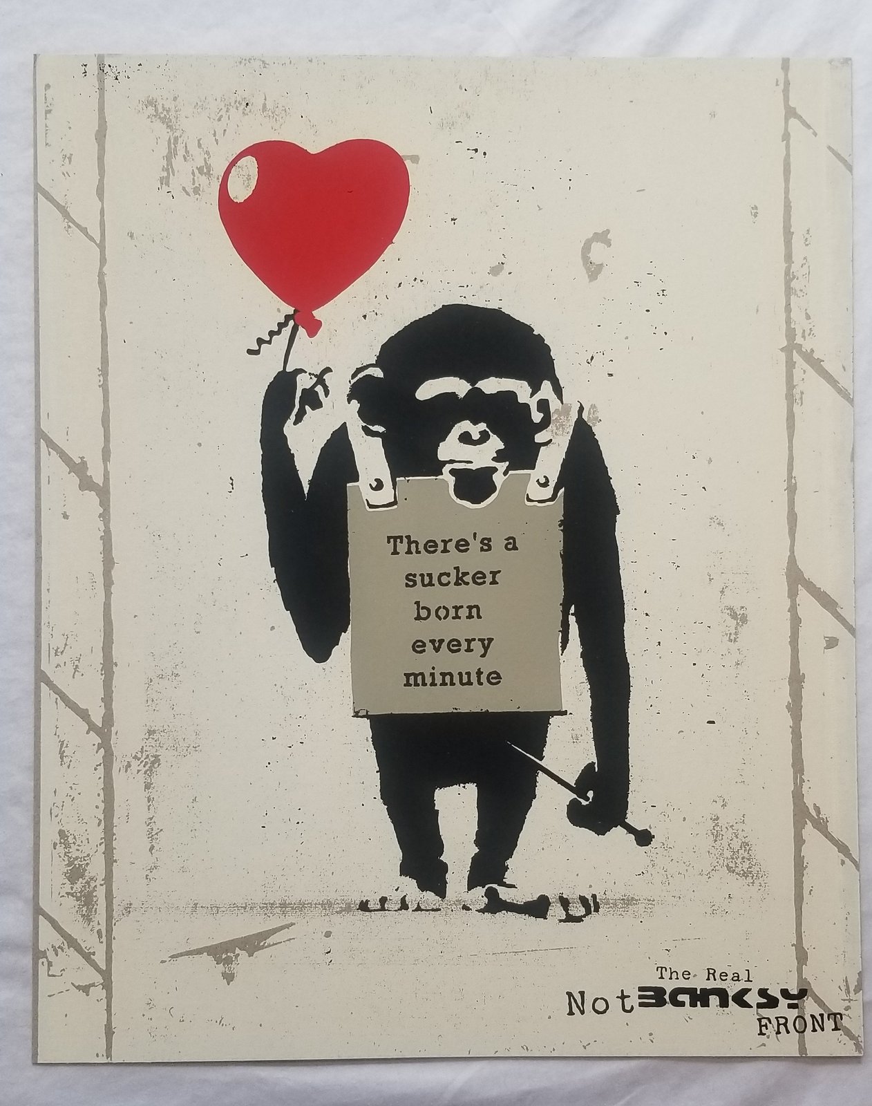 Not Not Banksy L13 True Love Fake Art Suckers! | Printfall Art