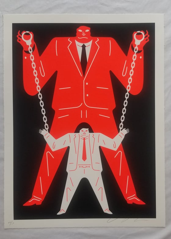 Image of Cleon Peterson Little Man Big Man Muller Red