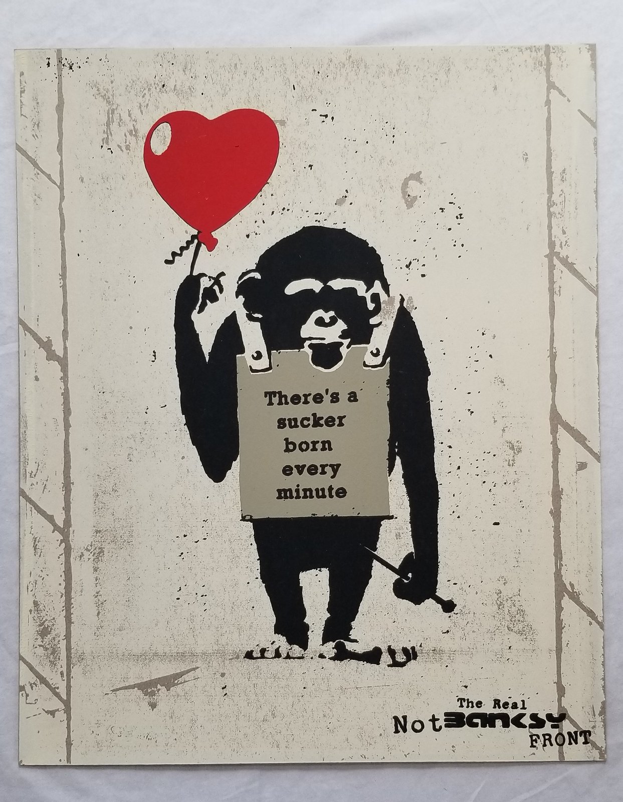 Not Not Banksy L13 True Love Fake Art Suckers! 2 | Printfall Art