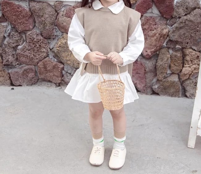 Image of Mumma & Me 'Taurus' Sweater Vest Shirt Dress