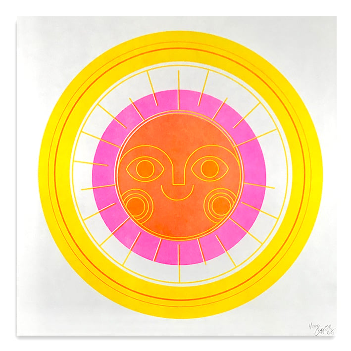 Image of "Here Comes the Sun" Risograph Print