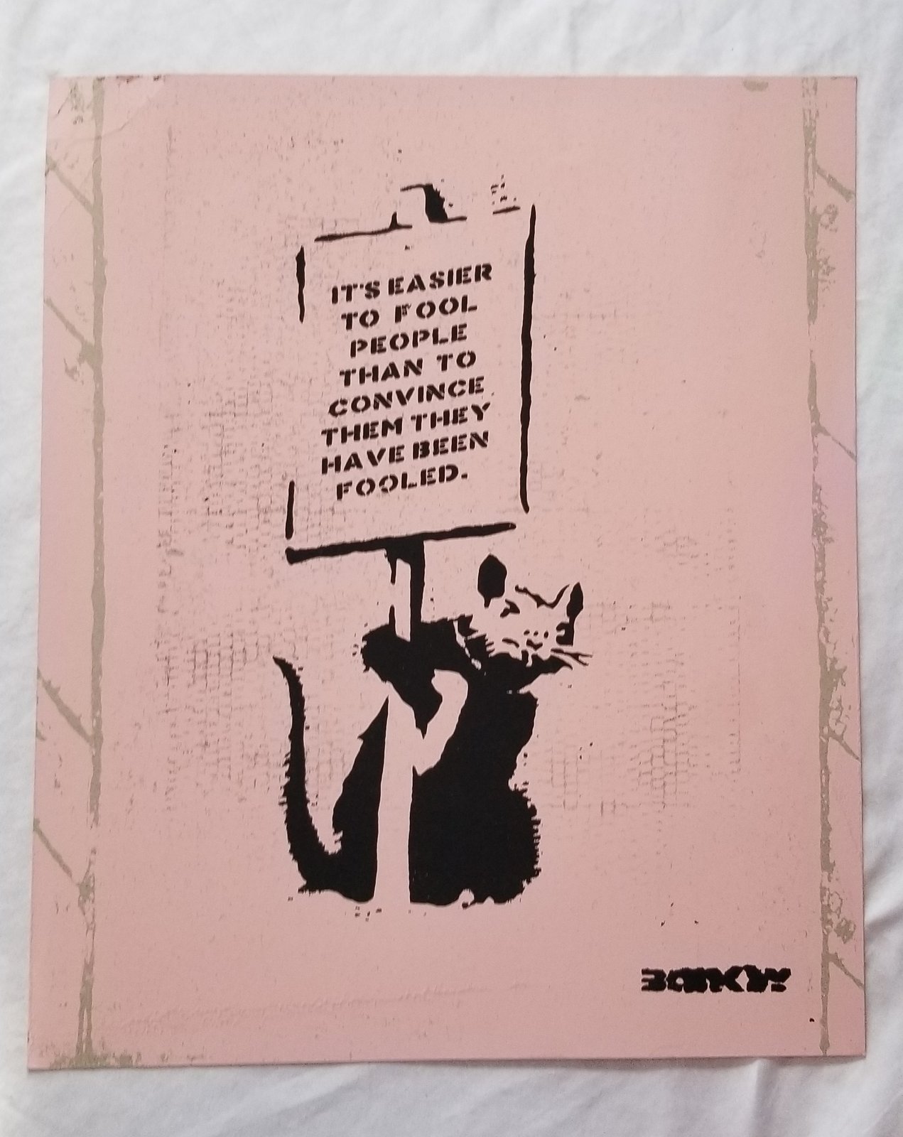 Not Not Banksy L13 Mengle Press April Fools 2 | Printfall Art