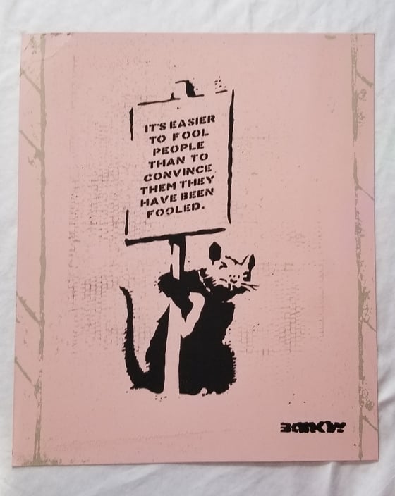 Image of Not Not Banksy L13 Mengle Press  April Fools 2