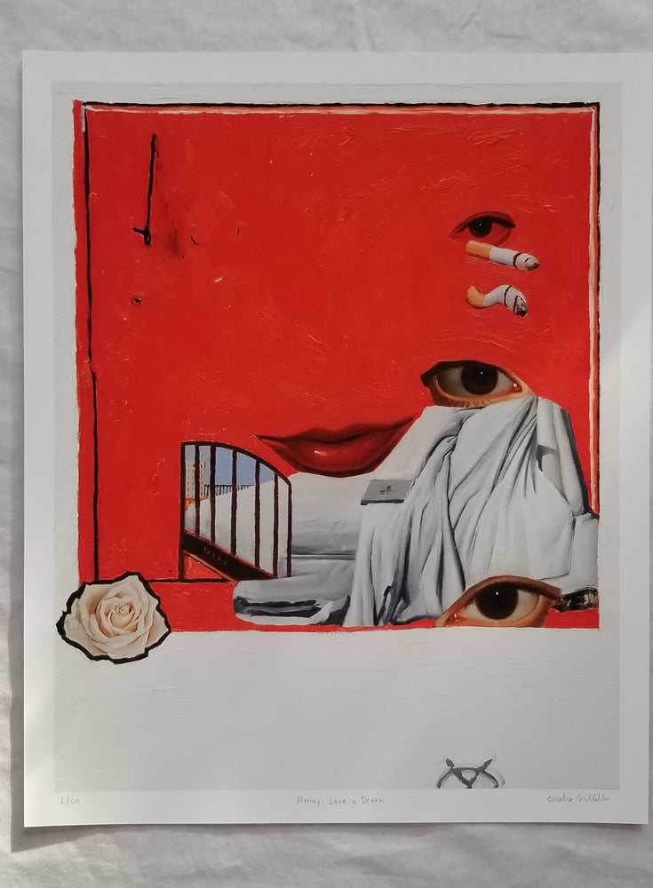 Image of Emilio Villalba MONEY, LOVE AND DEATH Print