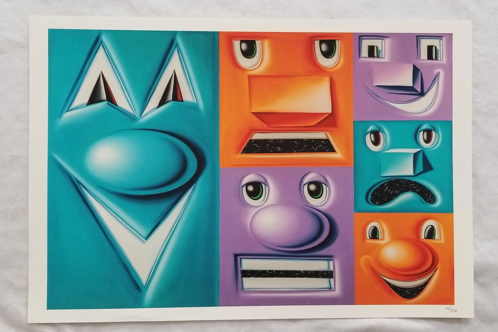 Image of KENNY SCHARF Heliotrope Prints 