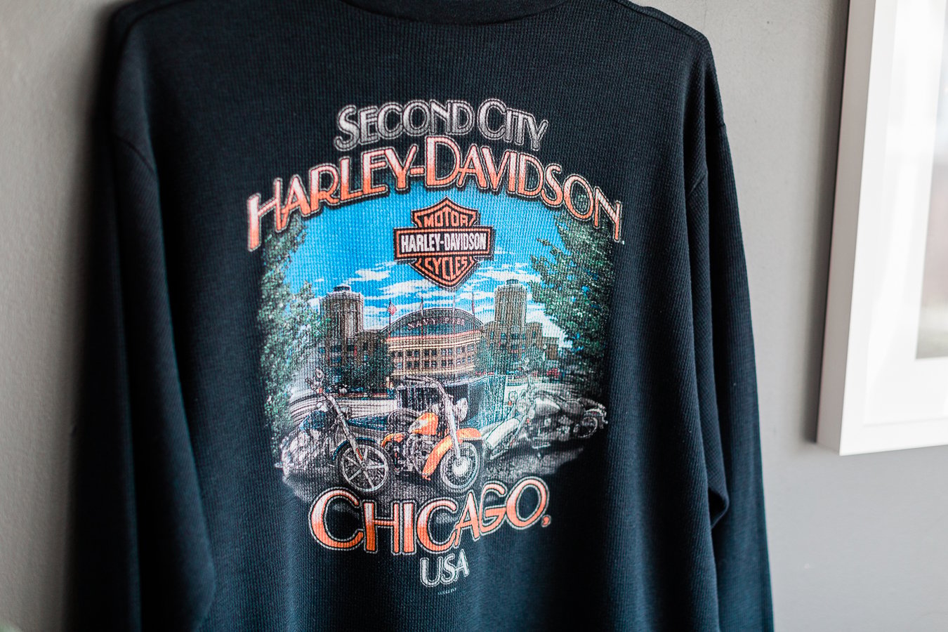 Vintage Harley Henley Chicago Long Sleeve | babecave