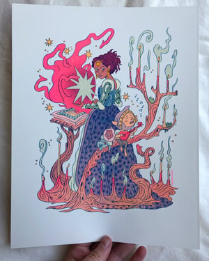 A Spell and a Song Risograph Print