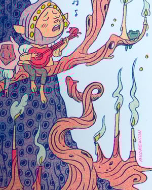 A Spell and a Song Risograph Print