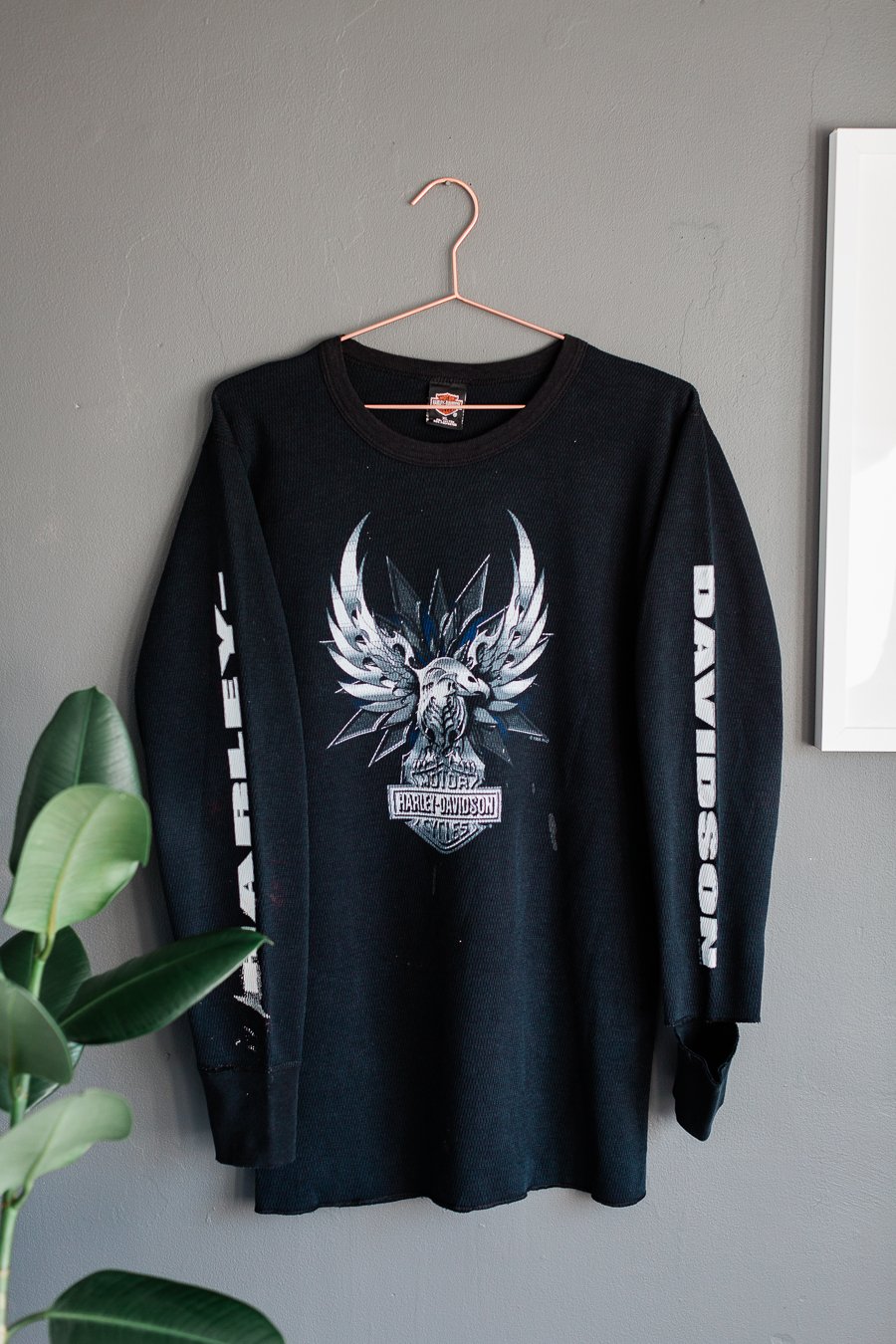 Image of 00's Harley Davidson Route 43 Long Sleeve Thermal