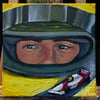 Ayrton Senna Tribute Acrylic on 12” x 12” Canvas
