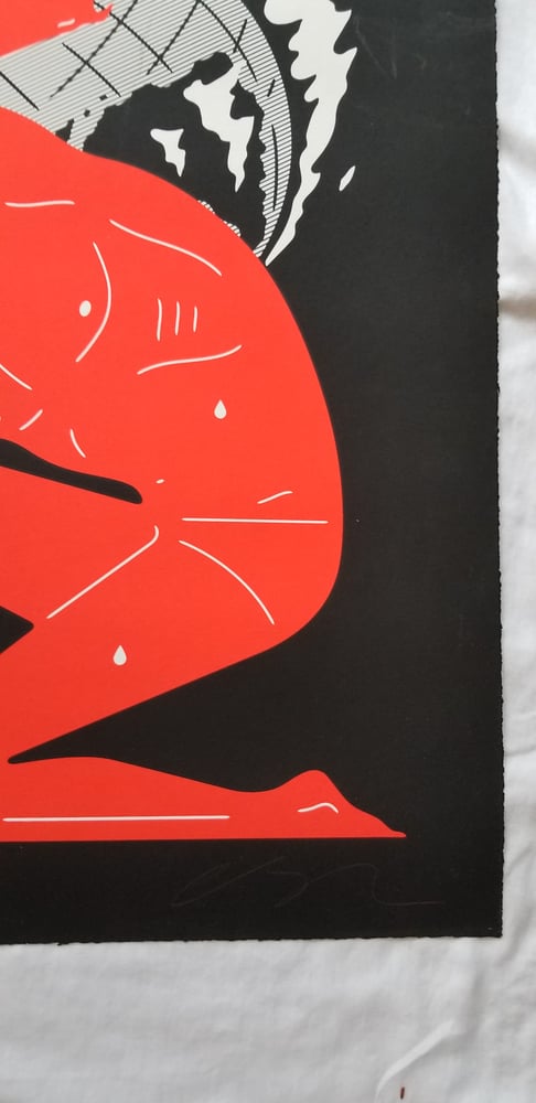 Image of CLEON PETERSON  WORLD ON FIRE ART PRINT BLACK VARIANT