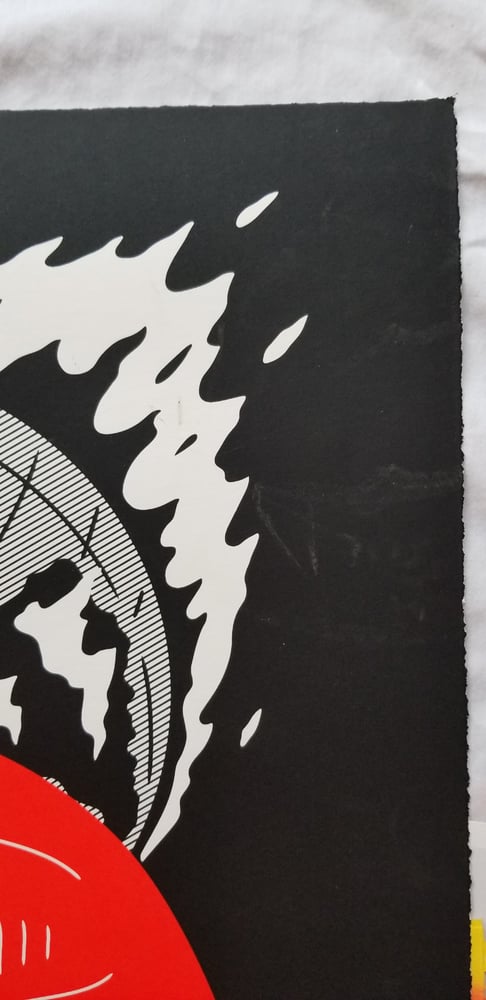 Image of CLEON PETERSON  WORLD ON FIRE ART PRINT BLACK VARIANT