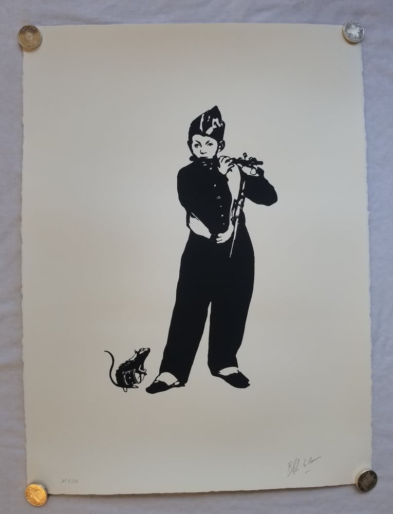Image of Blek Le Rat The Pied Piper Artist Proof AP