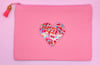 Pink Holiday Zipper Pouch