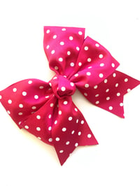 Image 1 of Polka dot Sock and bow set 