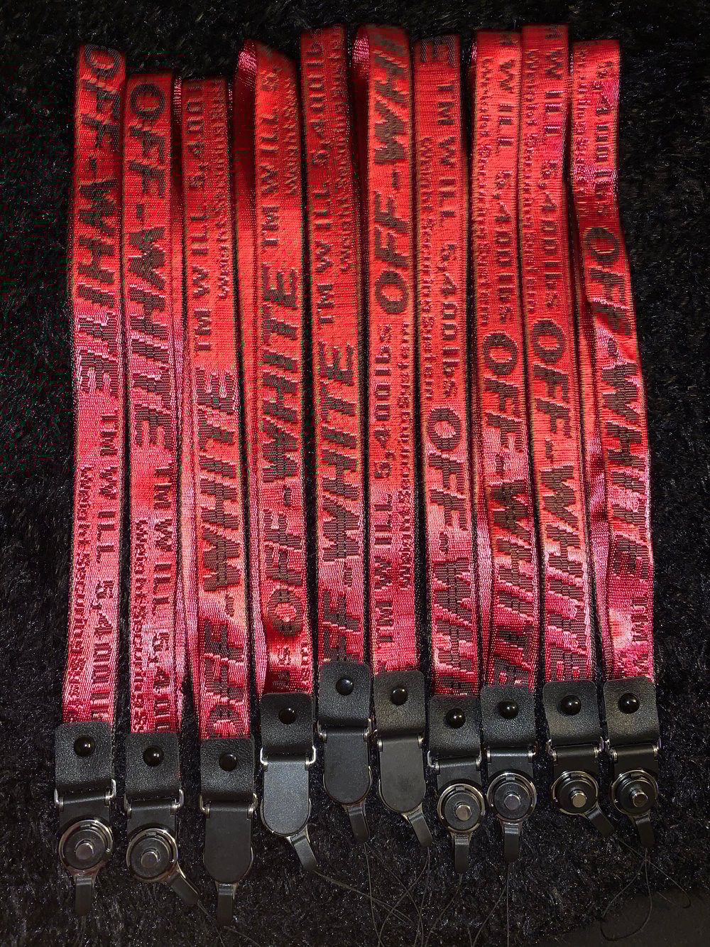 Red OFF WHITE lanyards Dior Tingzzz