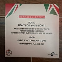 Image 2 of Hempress Sativa - Fight For Your Rights 7” Vinyl