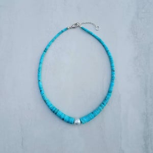 Turquoise & Australian Pearl Necklace 