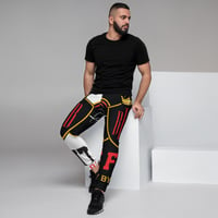 Image 2 of BossFitted Half Black Half White All Over Print Men's Joggers
