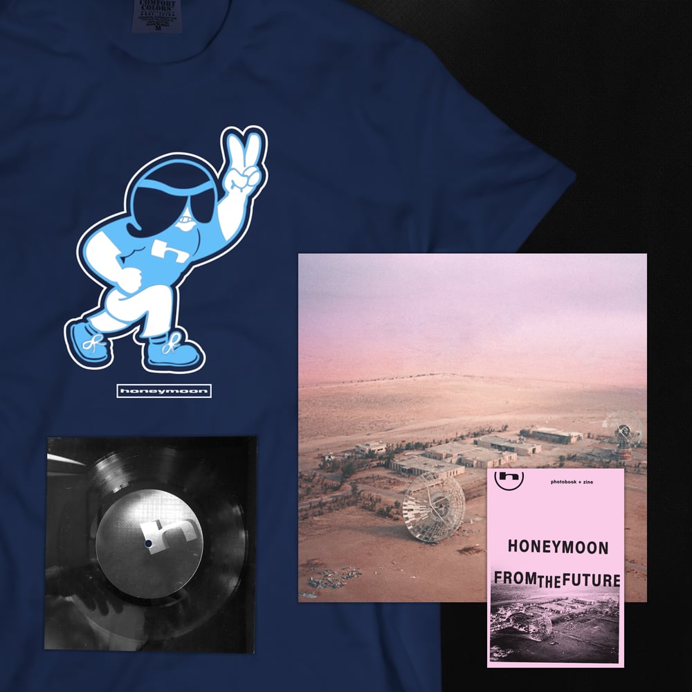 Image of Honeymoon - 6" Lathe + Shirt + LP + Zine Bundle