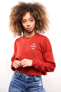 Image 2 of Just Another Day Cropped Crewneck 