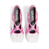 Image 5 of Pink-white TPU spliced sports middle heel shoes"adult"